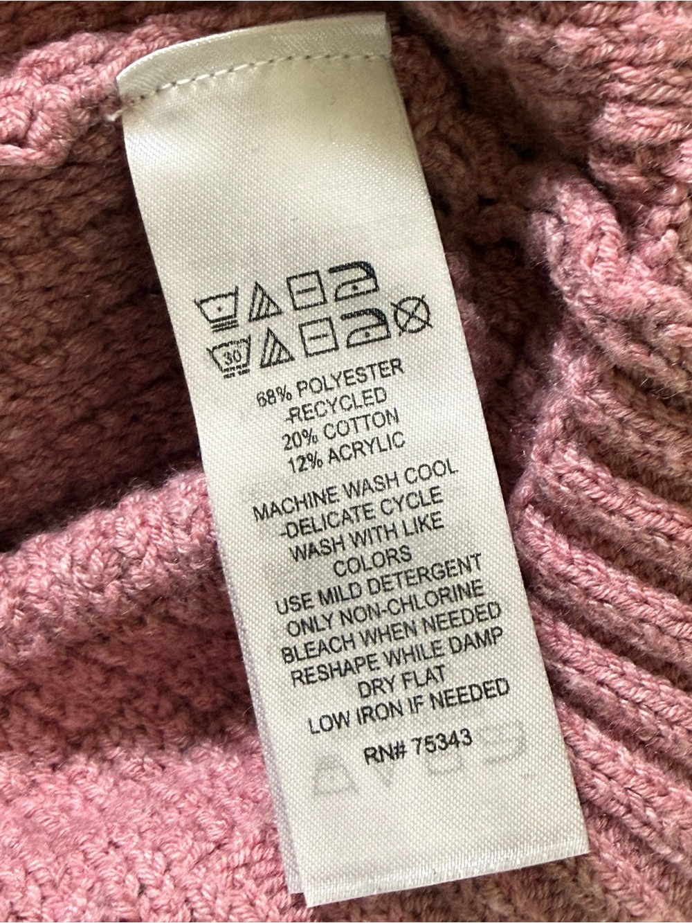 Haute Hippie Dusty Rose Textured Knit Sweater Size Small EUC - Picture 5 of 6
